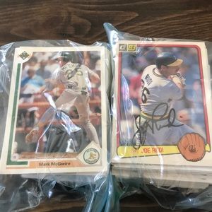 OAKLAND ATHLETICS Assorted Baseball Cards ‘81-91